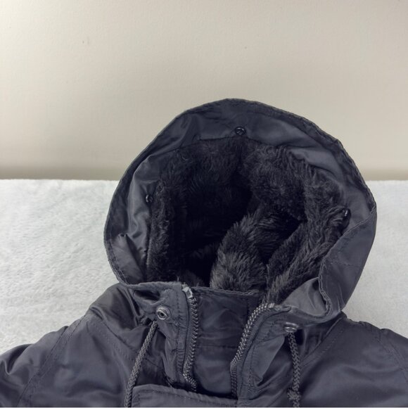 Alpha Industries Men's Size Medium N-3B Extreme Cold Weather Black Parka - Picture 8 of 13